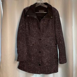 Guess long sleeve long coat.  sz M